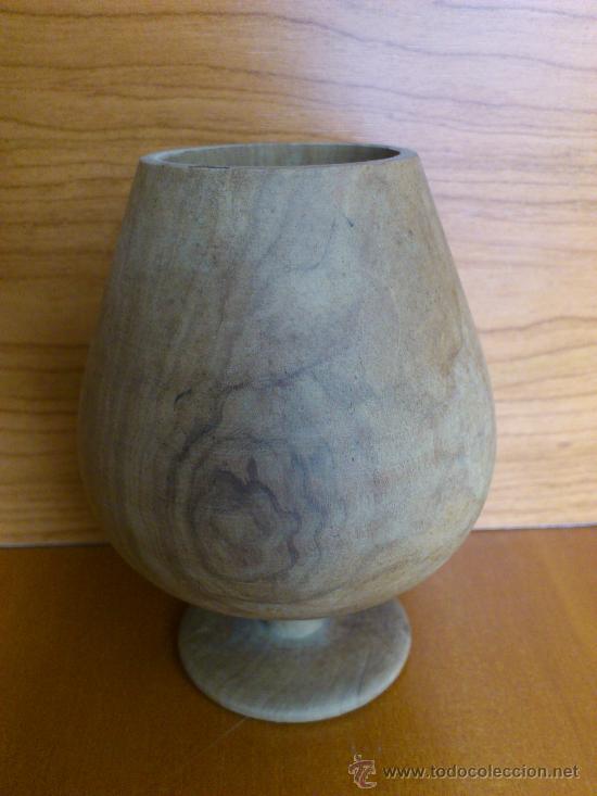 Antig&uuml;edades: Antigua copa de madera tallada - Foto 3