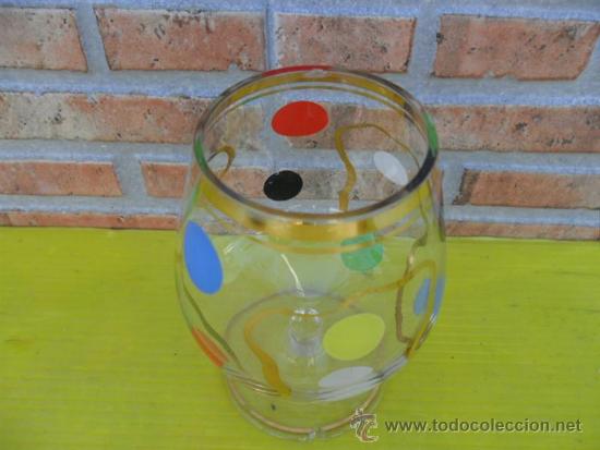 Antig&uuml;edades: copa de co&ntilde;ac a&ntilde;os 60 colores - Foto 2