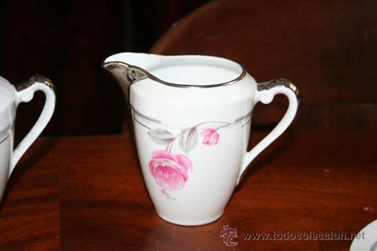 Antig&uuml;edades: CAF&Eacute; Y POSTRE,PORCELANA FRANCESA REF.5453 - Foto 2