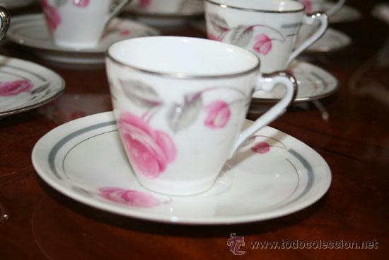 Antig&uuml;edades: CAF&Eacute; Y POSTRE,PORCELANA FRANCESA REF.5453 - Foto 5