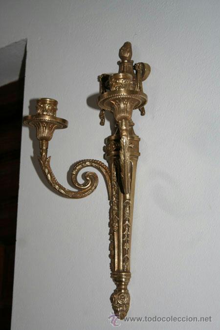 Antig&uuml;edades: APLIQUE LUIS XV,BRONCE REF.5448 - Foto 2