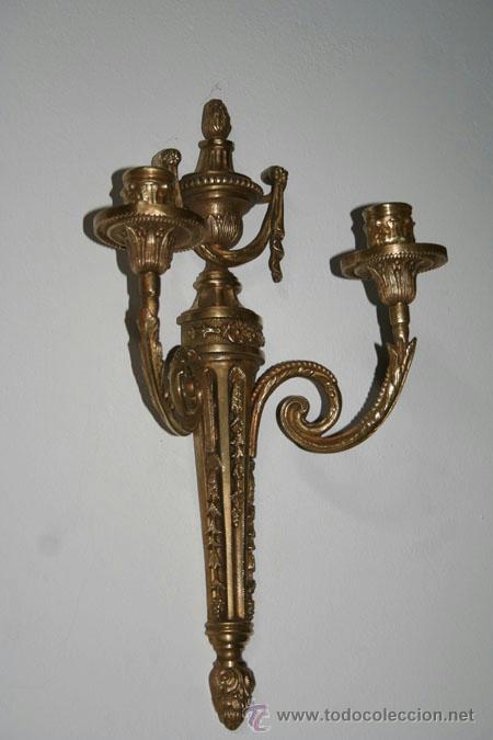 Antig&uuml;edades: APLIQUE LUIS XV,BRONCE REF.5448 - Foto 3