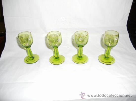 Antig&uuml;edades: juego para licor en cristal - Foto 2