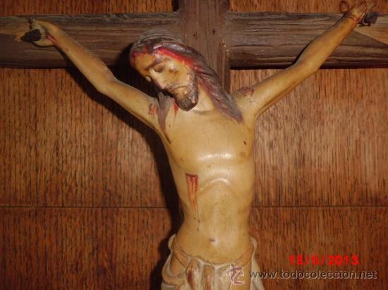 Antig&uuml;edades: CRUCIFIJO ANTIGUO DE MADERA - Foto 1