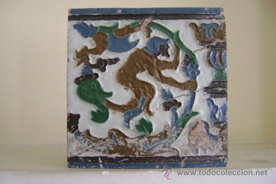 Antig&uuml;edades: AZULEJO CUERDA SECA.SEVILLA - Foto 2
