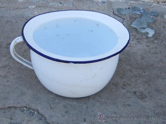 Antig&uuml;edades: ORINAL EN METAL APORCELANADO - Foto 2