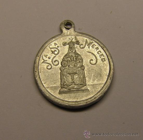 Antig&uuml;edades: Medalla de N&ordf; S&ordf; de la Merced, Barcelona. - Foto 1