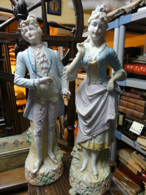 Antig&uuml;edades: PAREJA DE BISCUITS - Foto 1