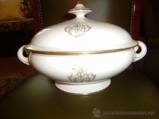Antig&uuml;edades: EXPLENDIDA SOPERA PORCELANA.SELLADA LIMOGES.WG&C&ordm;. - Foto 1