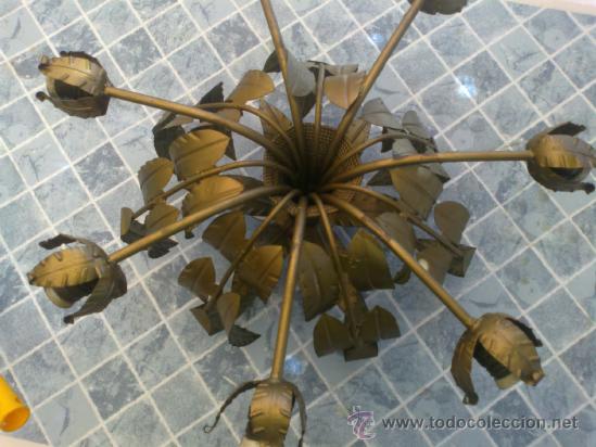 Antig&uuml;edades: LAMPARA DE FORJA AL ESTILO SOL - Foto 5