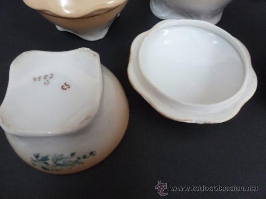 Antig&uuml;edades: JUEGO DE TOCADOR DE PORCELANA - Foto 7