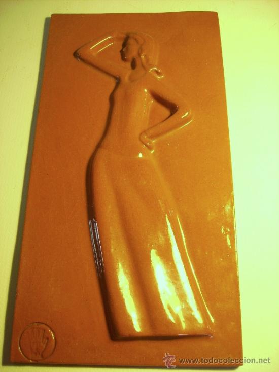 Antig&uuml;edades: PLACA  DE  CERAMICA  CON  FIGURA - Foto 4