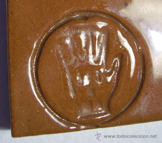 Antig&uuml;edades: PLACA  DE  CERAMICA  CON  FIGURA - Foto 2