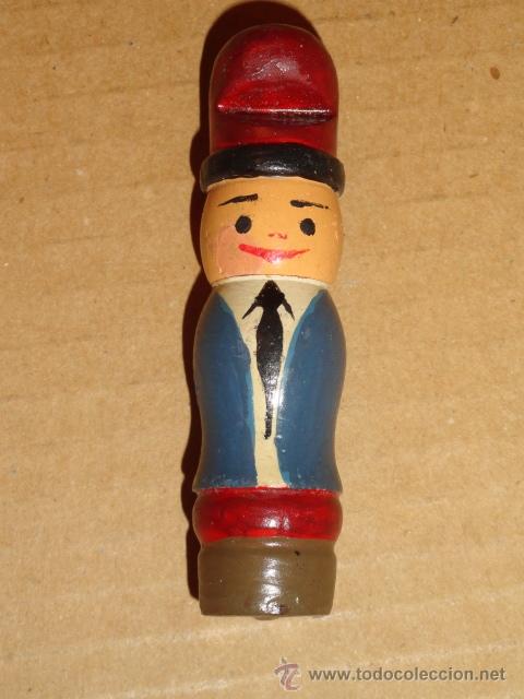 Antig&uuml;edades: ALFILETERO DE MADERA FIGURA CATALAN - Foto 1