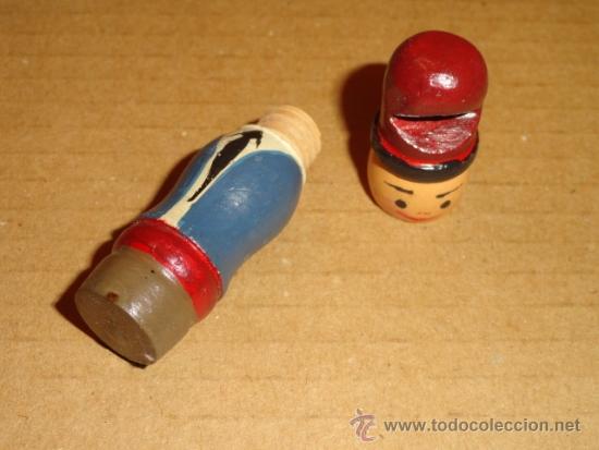 Antig&uuml;edades: ALFILETERO DE MADERA FIGURA CATALAN - Foto 2