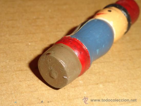 Antig&uuml;edades: ALFILETERO DE MADERA FIGURA CATALAN - Foto 4