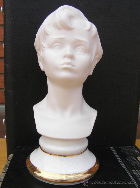 Antig&uuml;edades: BUSTO DE NI&Ntilde;O EN BISCUIT. SANGO. 23 CM. - Foto 9