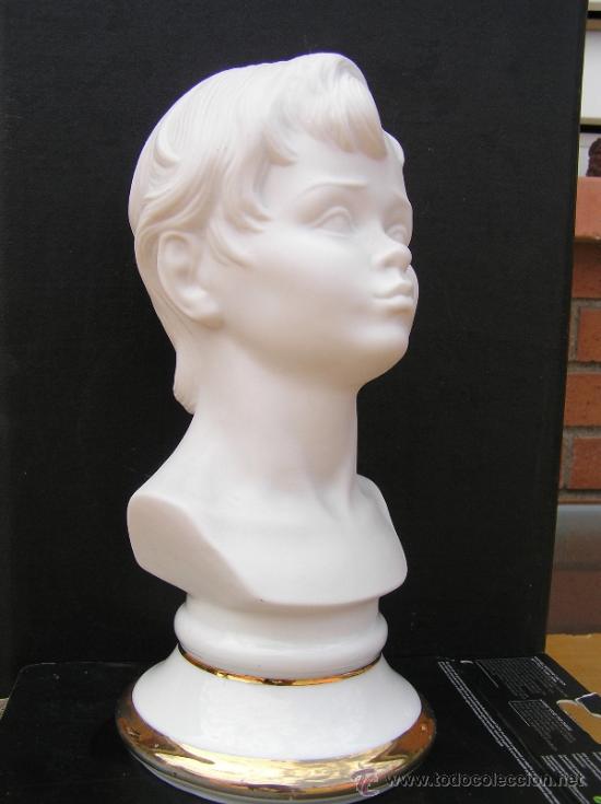 Antig&uuml;edades: BUSTO DE NI&Ntilde;O EN BISCUIT. SANGO. 23 CM. - Foto 10
