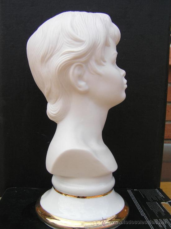 Antig&uuml;edades: BUSTO DE NI&Ntilde;O EN BISCUIT. SANGO. 23 CM. - Foto 11