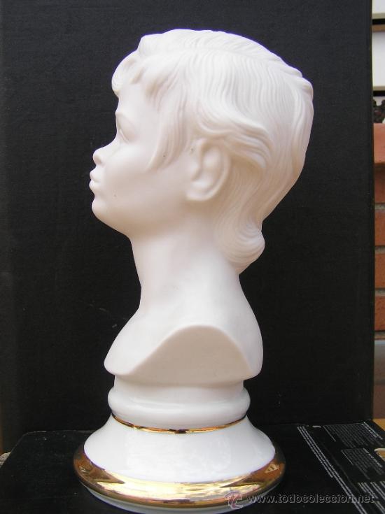Antig&uuml;edades: BUSTO DE NI&Ntilde;O EN BISCUIT. SANGO. 23 CM. - Foto 13