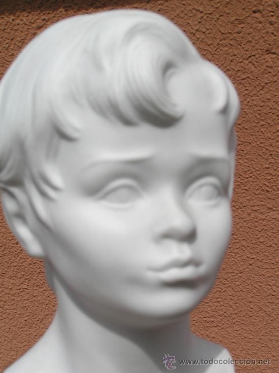 Antig&uuml;edades: BUSTO DE NI&Ntilde;O EN BISCUIT. SANGO. 23 CM. - Foto 5