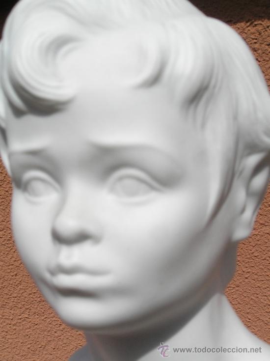 Antig&uuml;edades: BUSTO DE NI&Ntilde;O EN BISCUIT. SANGO. 23 CM. - Foto 3