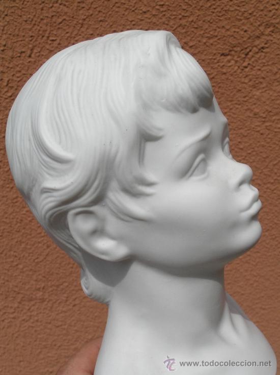 Antig&uuml;edades: BUSTO DE NI&Ntilde;O EN BISCUIT. SANGO. 23 CM. - Foto 2