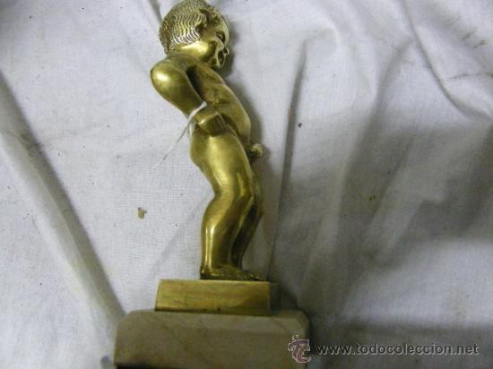 Antig&uuml;edades: NI&Ntilde;O DE BRONCE SOBRE MARMOL - Foto 2