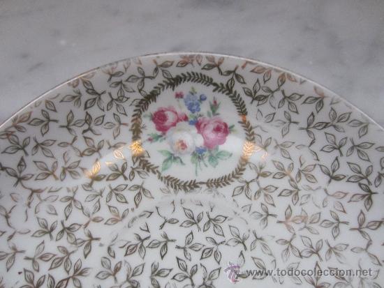 Antig&uuml;edades: plato y taza de Limoges - Foto 2