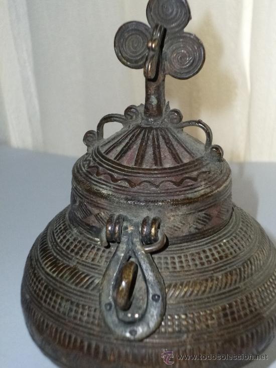 Antig&uuml;edades: INCENSARIO ANTIGUO DE BRONCE - Foto 2