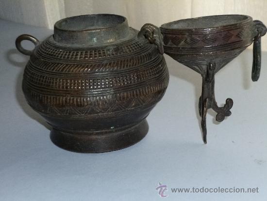 Antig&uuml;edades: INCENSARIO ANTIGUO DE BRONCE - Foto 4