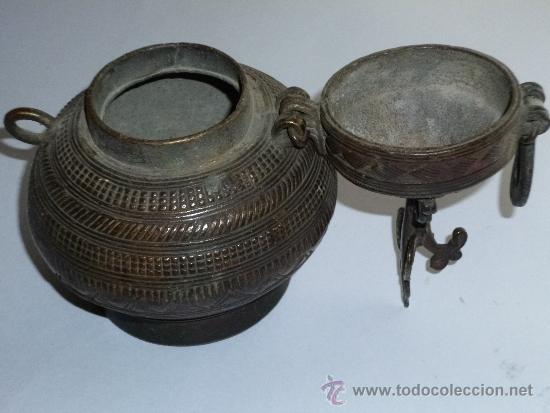 Antig&uuml;edades: INCENSARIO ANTIGUO DE BRONCE - Foto 5