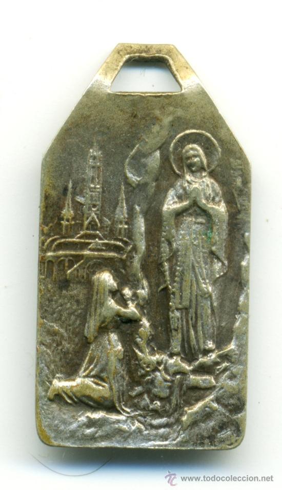 Antig&uuml;edades: Medalla de Lourdes. - Foto 1