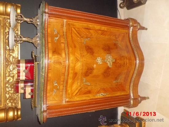 Antig&uuml;edades: COMODA DE MARQUETERIA Y BRONCE FRANCESA - Foto 7