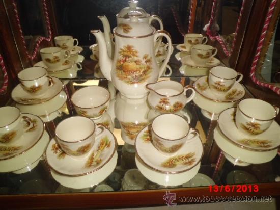 Antig&uuml;edades: JUEGO DE CAF&Eacute; INGL&Eacute;S, PARA 6 SERVICIOS - Foto 1