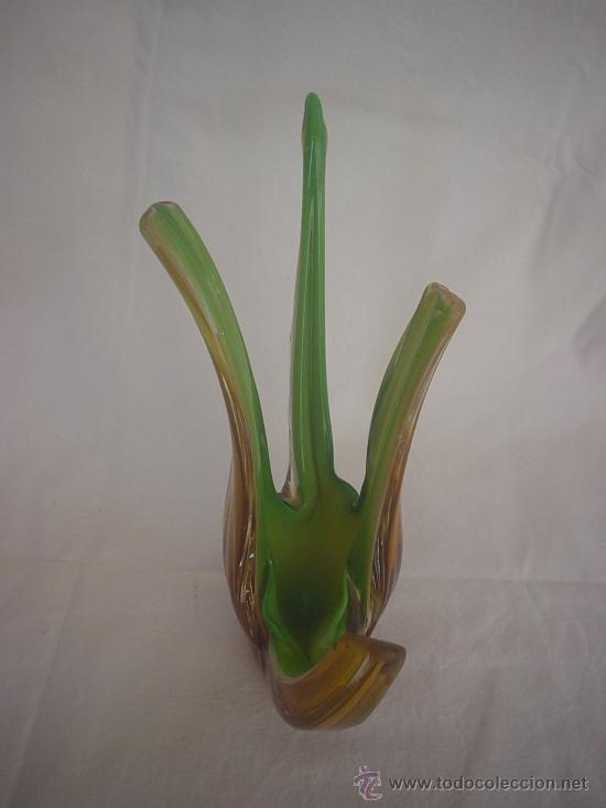 Antig&uuml;edades: CENTRO MESA CRISTAL MURANO - FLORERO - Foto 2