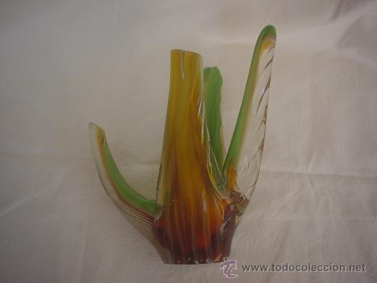 Antig&uuml;edades: CENTRO MESA CRISTAL MURANO - FLORERO - Foto 5