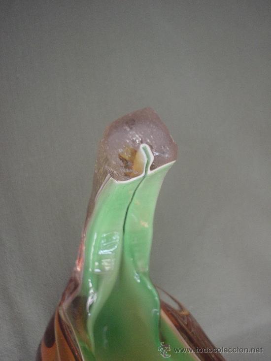 Antig&uuml;edades: CENTRO MESA CRISTAL MURANO - FLORERO - Foto 6