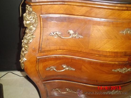Antig&uuml;edades: COMODA DE MARQUETERIA Y BRONCE - Foto 8