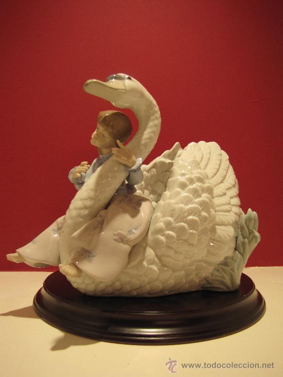 Antig&uuml;edades: CISNE Y PRINCESA SENTADA DE LLADRO REF.4704 - Foto 1