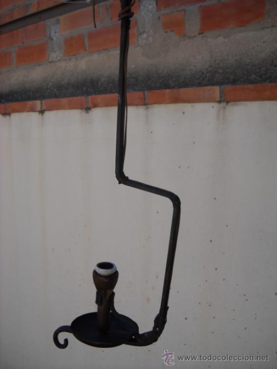 Antig&uuml;edades: L&Aacute;MPARA DE FORJA ELECTRIFICADA - Foto 12