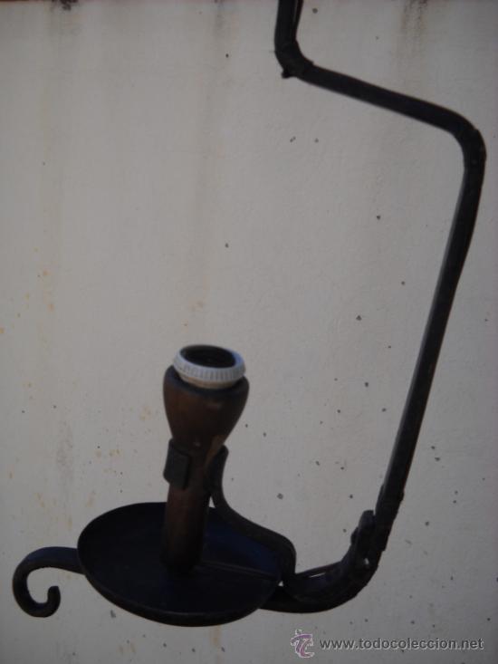 Antig&uuml;edades: L&Aacute;MPARA DE FORJA ELECTRIFICADA - Foto 9