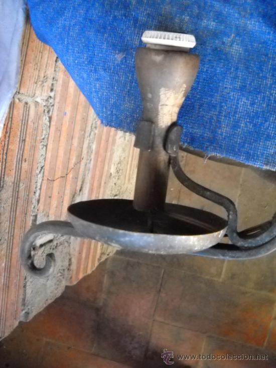 Antig&uuml;edades: L&Aacute;MPARA DE FORJA ELECTRIFICADA - Foto 6