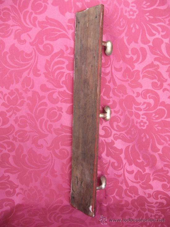 Antig&uuml;edades: Perchero madera y metal. - Foto 2