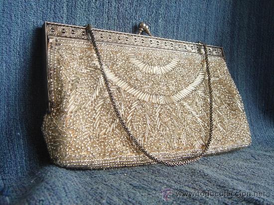 Precioso bolso de fiesta años 20, metal tela y - Vendido en Venta Directa -  37769864