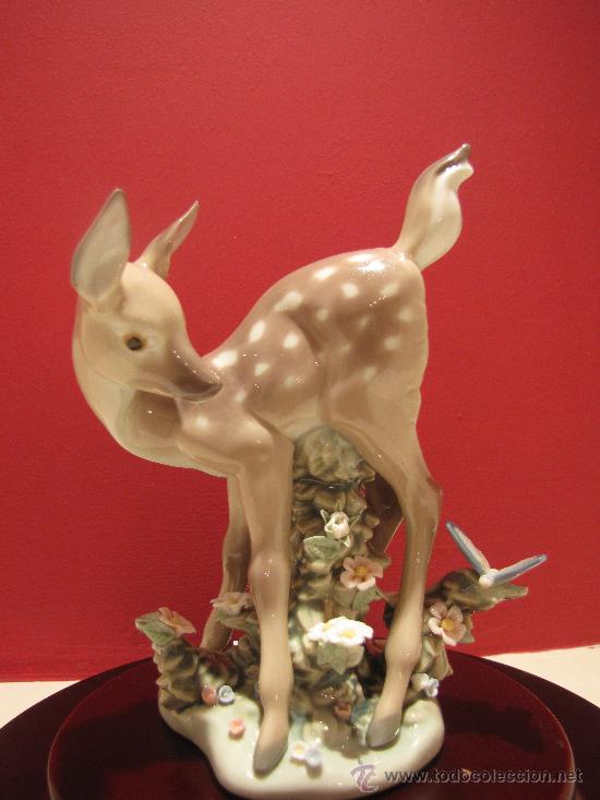 Antig&uuml;edades: CERVATILLO SORPRENDIDO DE LLADRO REF.5672 - Foto 1
