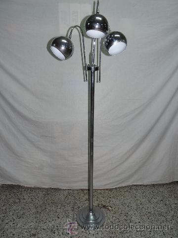 Antig&uuml;edades: antigua l&aacute;mpara de acero inoxidable. - Foto 1