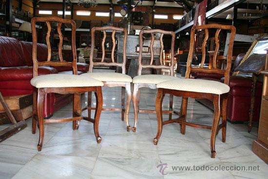 Antig&uuml;edades: 4 SILLAS LUIS XV REF.5500 - Foto 3