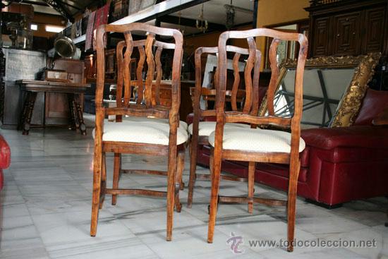 Antig&uuml;edades: 4 SILLAS LUIS XV REF.5500 - Foto 5
