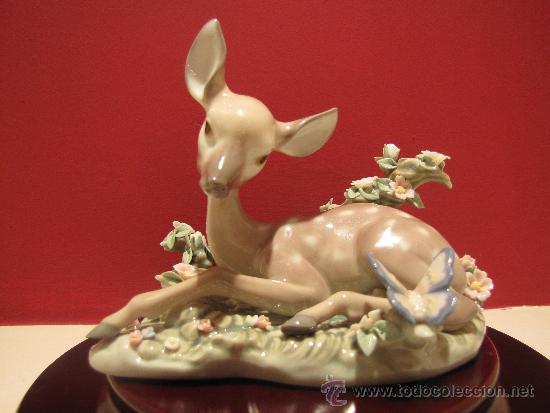 Antig&uuml;edades: CERVATILLO MARIPOSA DE LLADRO REF.5673 - Foto 1